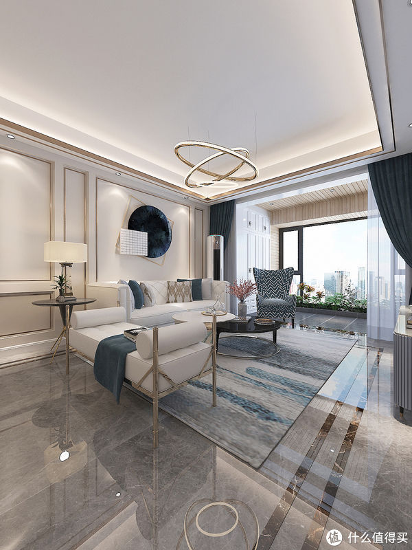 电视墙|难怪现在都喜欢装轻奢风格,原来可以这么美,看了她家后被治愈了