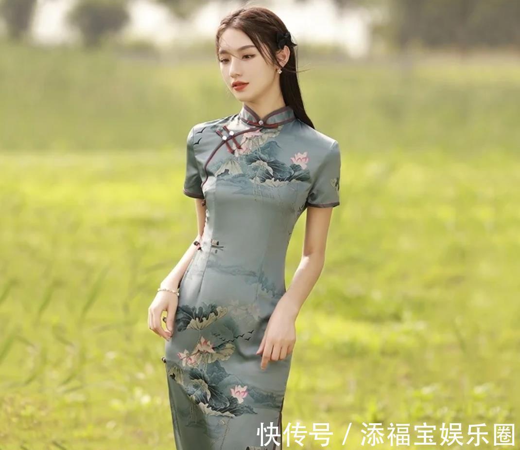 女人味|国风旗袍穿搭的魅力,一片式气质清雅有风韵,改良旗袍婉约时髦