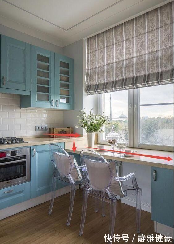 灶台|厨房窗台与灶台连接,餐厨一体、功能叠加,回头我家也这样装