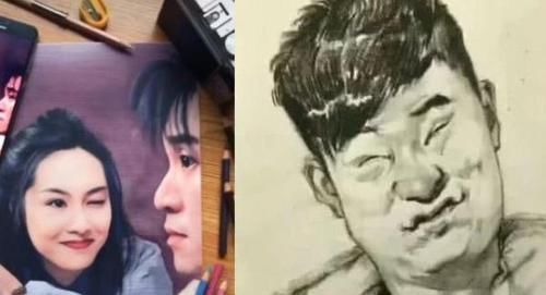 学渣@学霸VS学渣画画，一个惊艳了观众，一个惊吓了老师，秀儿是你吗