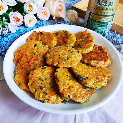 胡萝卜|鲜虾蔬菜饼