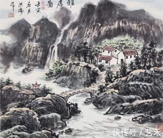 美术师@“道法嵩山”知名画家赵洪涛作品赏析