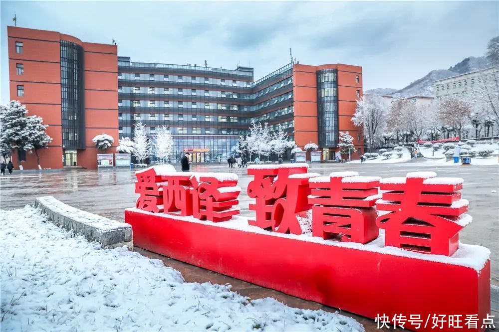 西安翻译学院：银装素裹雪景美如画