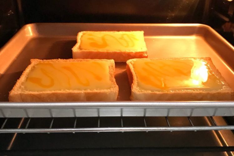 网红酸奶布丁烤吐司,外酥里嫩味道好,甜品天花板