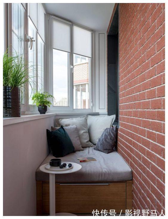 卡座|等以后买房,阳台再也不打柜子了,学他们这么设计“真香”!