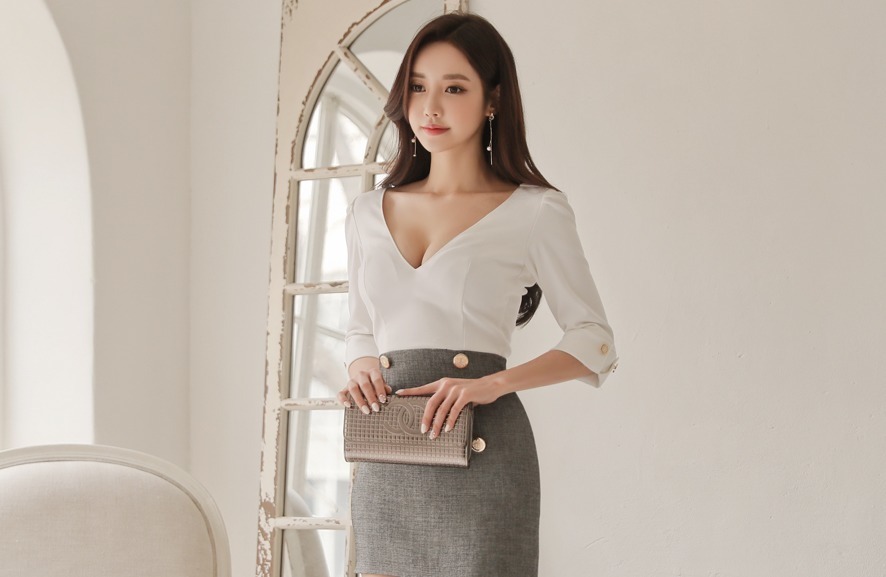 蕉叶|孙允珠:蕉叶翩跹香薰玉兰不对称长裙