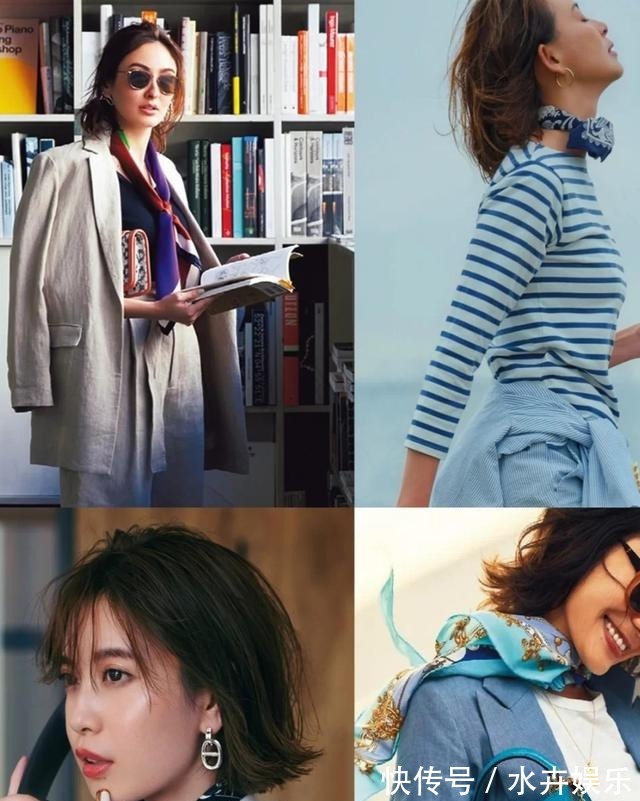 丝巾 丝巾才是提升优雅气质的法宝,日系穿搭教你多种系法,每种都心动