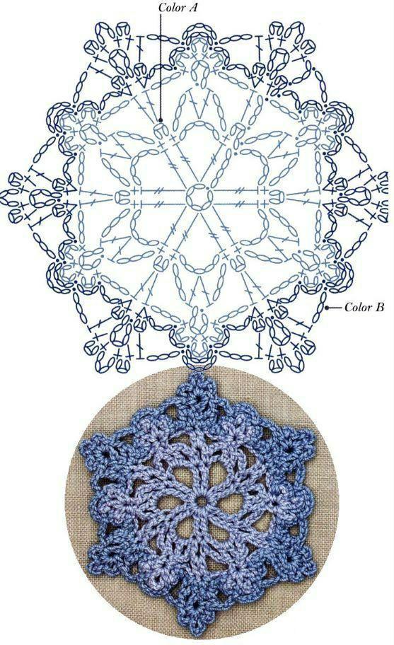 55款钩编平面花片图解,各个形状都有,以后钩什么都可以!收藏