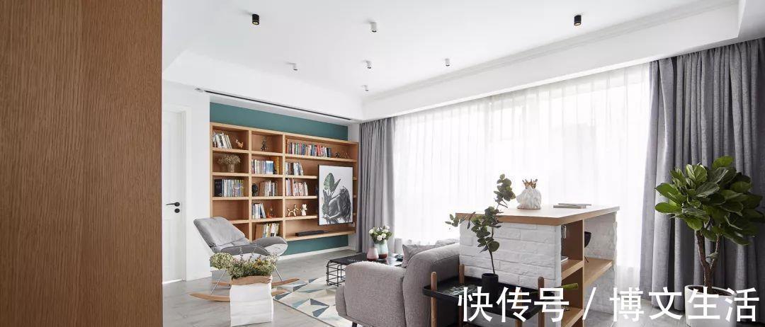 北欧风|113㎡简约北欧风,文艺清新中还有典雅感,好喜欢这样的设计!