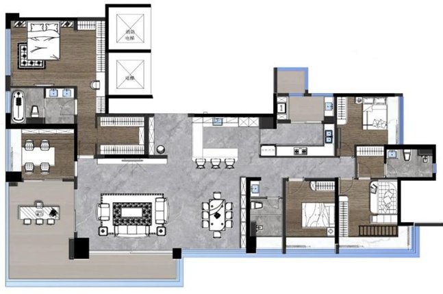 法迪奥|法迪奥不锈钢全屋定制，打造275㎡绝美都市奢居