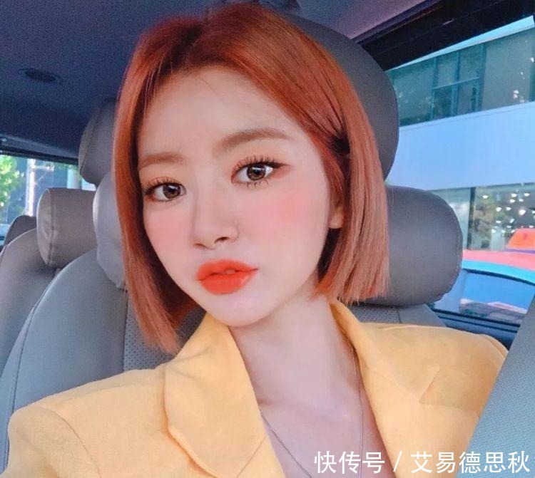 短发“一刀切”,不打理也好看