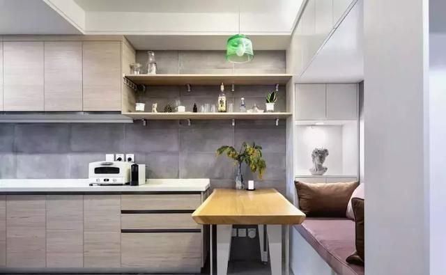 公寓|50平米轻奢公寓超漂亮,改造传统设计,舍弃客厅,整体利用率极高