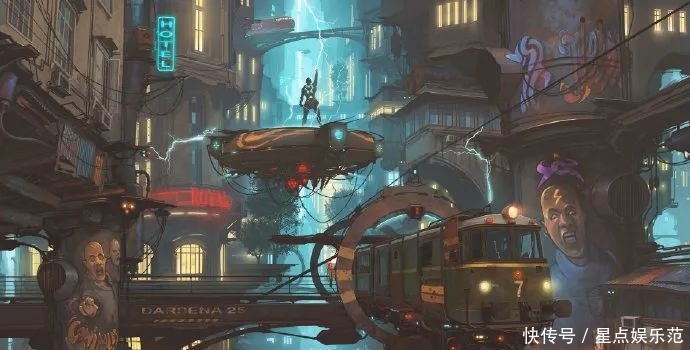 场景插画|充满未来感的一组科幻游戏场景插画壁纸 超爱!