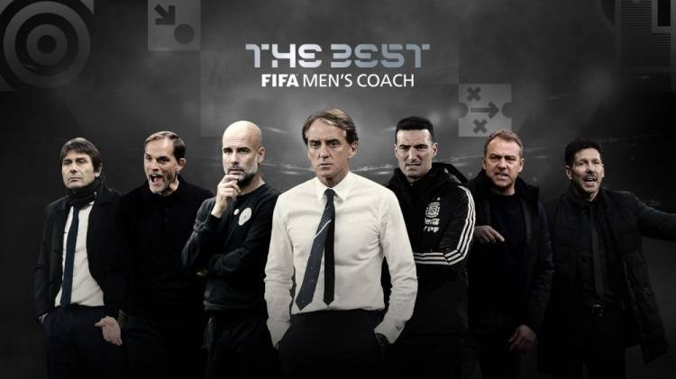 颁奖典礼|瓜帅在列!FIFA年度最佳教练候选:曼奇尼图赫尔入围