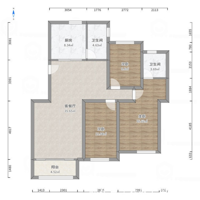 二居室|112平现代风二居室,灯光在夜幕下散发出一种雅致迷人的气息