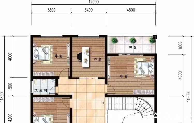 农村|造价18万的两栋小别墅，带走廊设计，为农村生活量身定制！