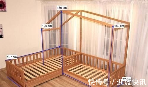 木格栅隔断|上下铺二胎家庭都不用了,10㎡垂直放2张床,上下收纳中间隔断