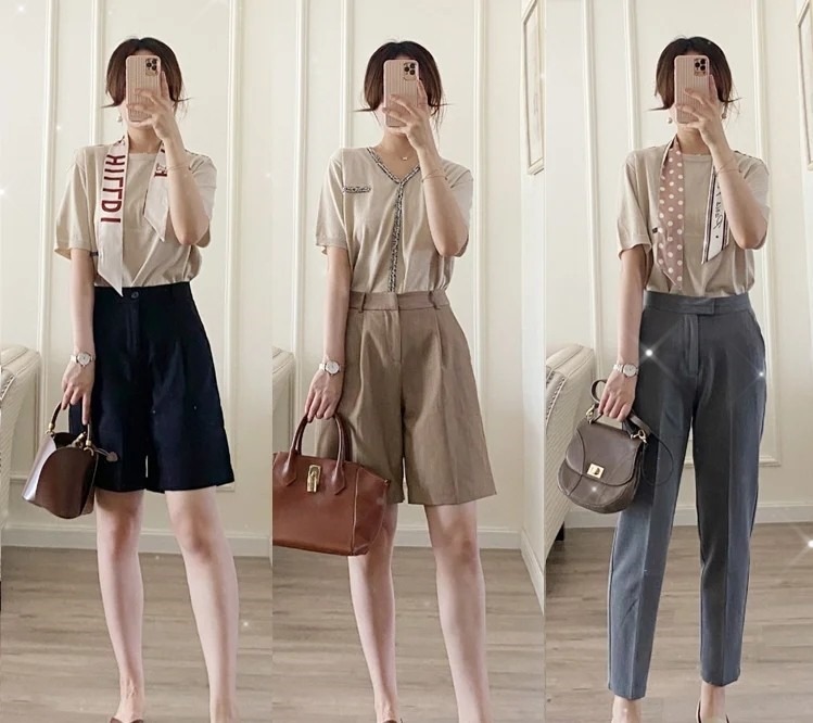 小个子|155-165小个子女生看过来,学这位博主这样搭配,提高腰线显身材