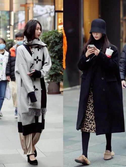 18套冬季大衣街拍，过年穿大衣就这样搭配了