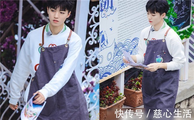 做饭|蔡徐坤穿围裙,李易峰穿围裙,王俊凯穿围裙,看到邓伦不厚道地笑了