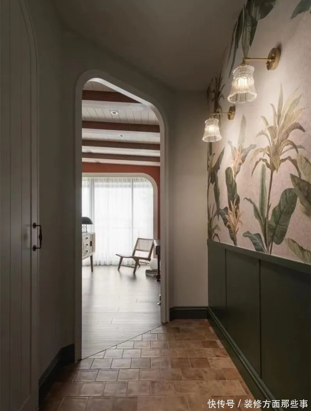 卫生间|看腻了日式北欧,来看看她家113㎡脏橘+墨绿的东南亚风吧