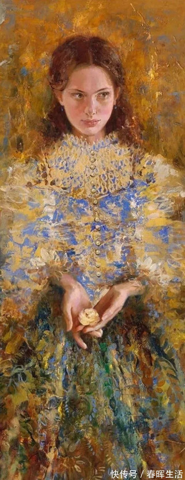 脱俗|她的油画有一种惊艳脱俗的美,乌克兰天才女画家艾琳·谢里