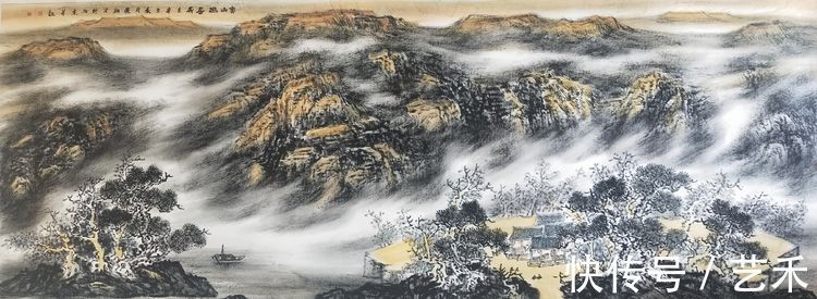 河北工艺美术职业学院#艺术来源于生活而高于生活 ,著名焦墨云雾山水画家林晓丽