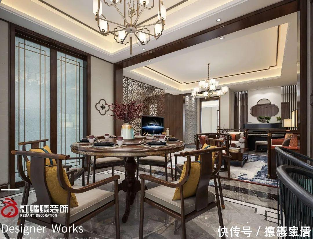新中式餐厅|老公硬要装修的新中式,完工后我fo了,忍不住拿出来晒一晒