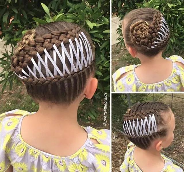 编发 72款好看的儿童编发,有闺女了就要给她编这样的发型,宝妈快收藏