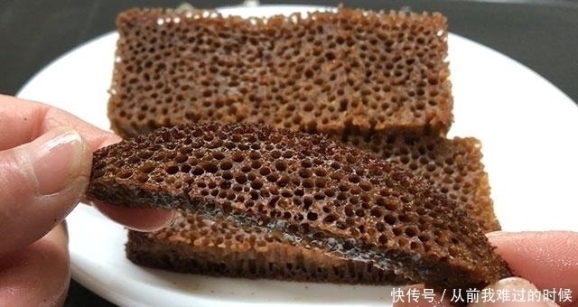 儿时经典小零食，老式蜂巢蛋糕，做法简单，窝峰明显，香甜又弹性