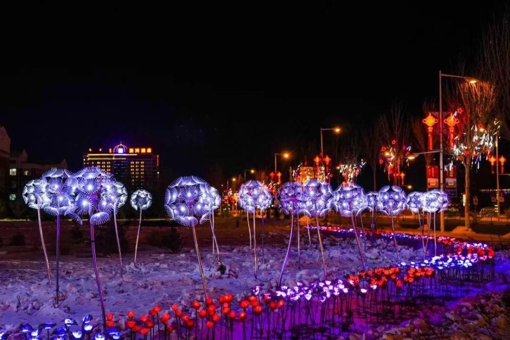 超美！这个春节，锡林郭勒的夜景颜值爆表