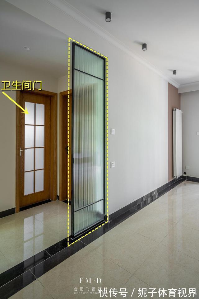 玻璃隔断|户型问题:卫生间门正对玄关客厅,简单点,3套方案不砸墙不移门