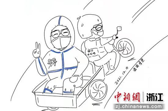 漫画|浙江绍兴医生的“抗疫日记”：用漫画记录特殊的瞬间