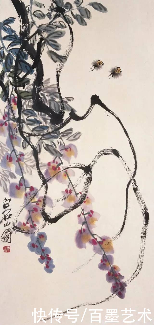 蝴蝶|齐白石草虫图200张,他把草虫画活了