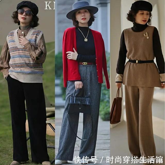 阔腿裤|40岁女人才不是“老阿姨”,掌握这几个搭配方法,减龄又显气质