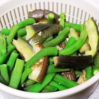 肉绍|茄子烩四季豆