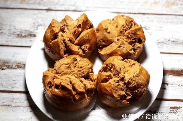 红糖开花馒头各个开花超软不粘有诀窍,普通面粉无需泡打粉零失败