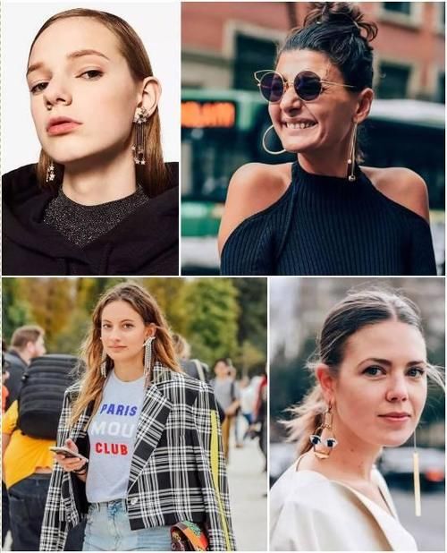 明星亲自示范：怎么戴耳环才能显脸小有气质？