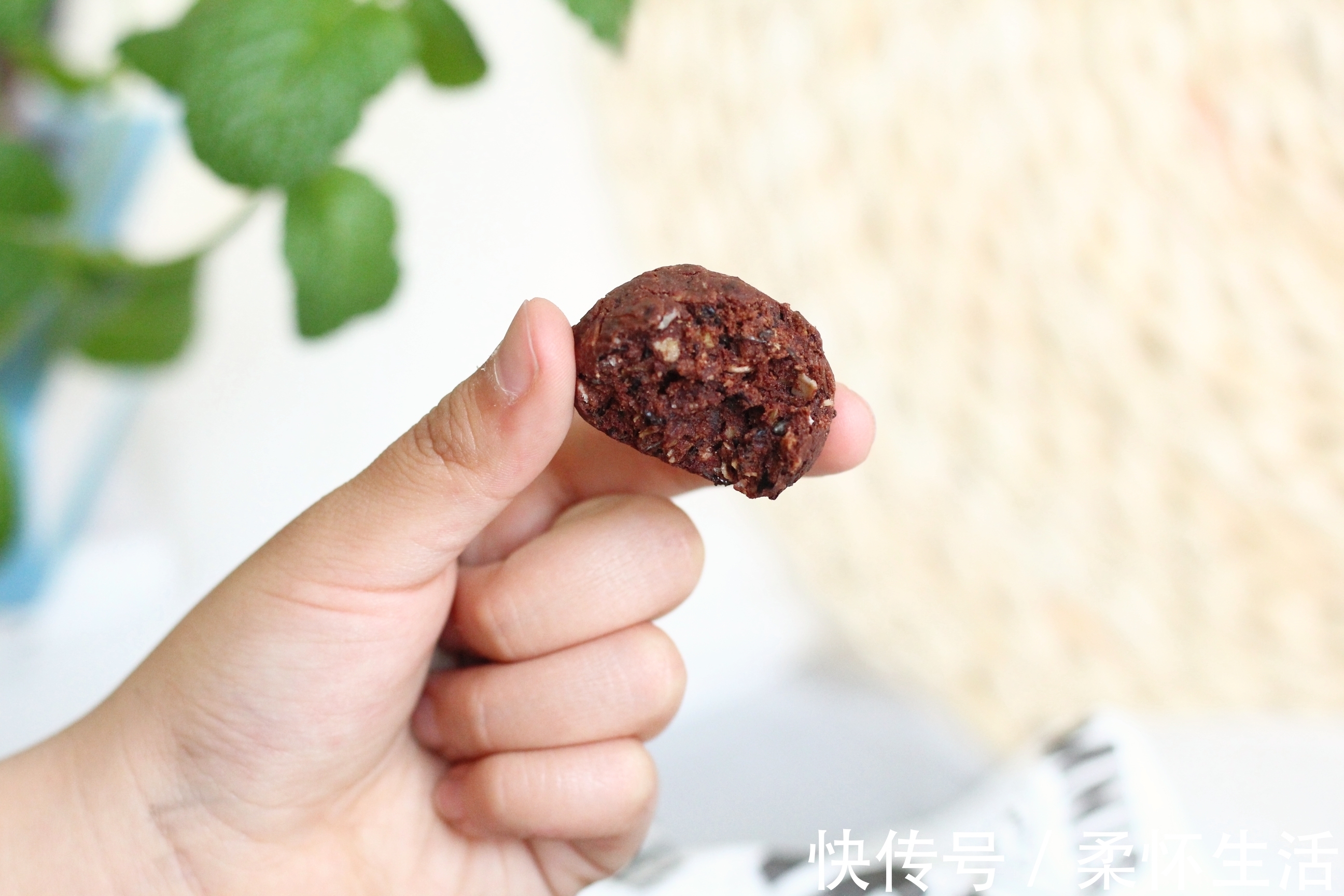 烤制|巧克力燕麦片能量球，解馋小零食，美味好吃