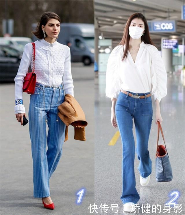 牛仔|又到穿牛仔裤季节,靛蓝牛仔加白衬衫,还是不过时的高级