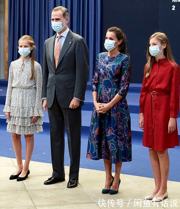 百搭|西班牙小公主个子猛窜,比姐姐还高了不少,同行时穿平底鞋好贴心