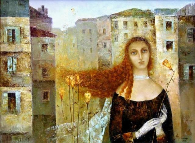 艺术学院!奔放的心:俄罗斯女画家安捷利卡超凡脱俗、别具一格的油画作品