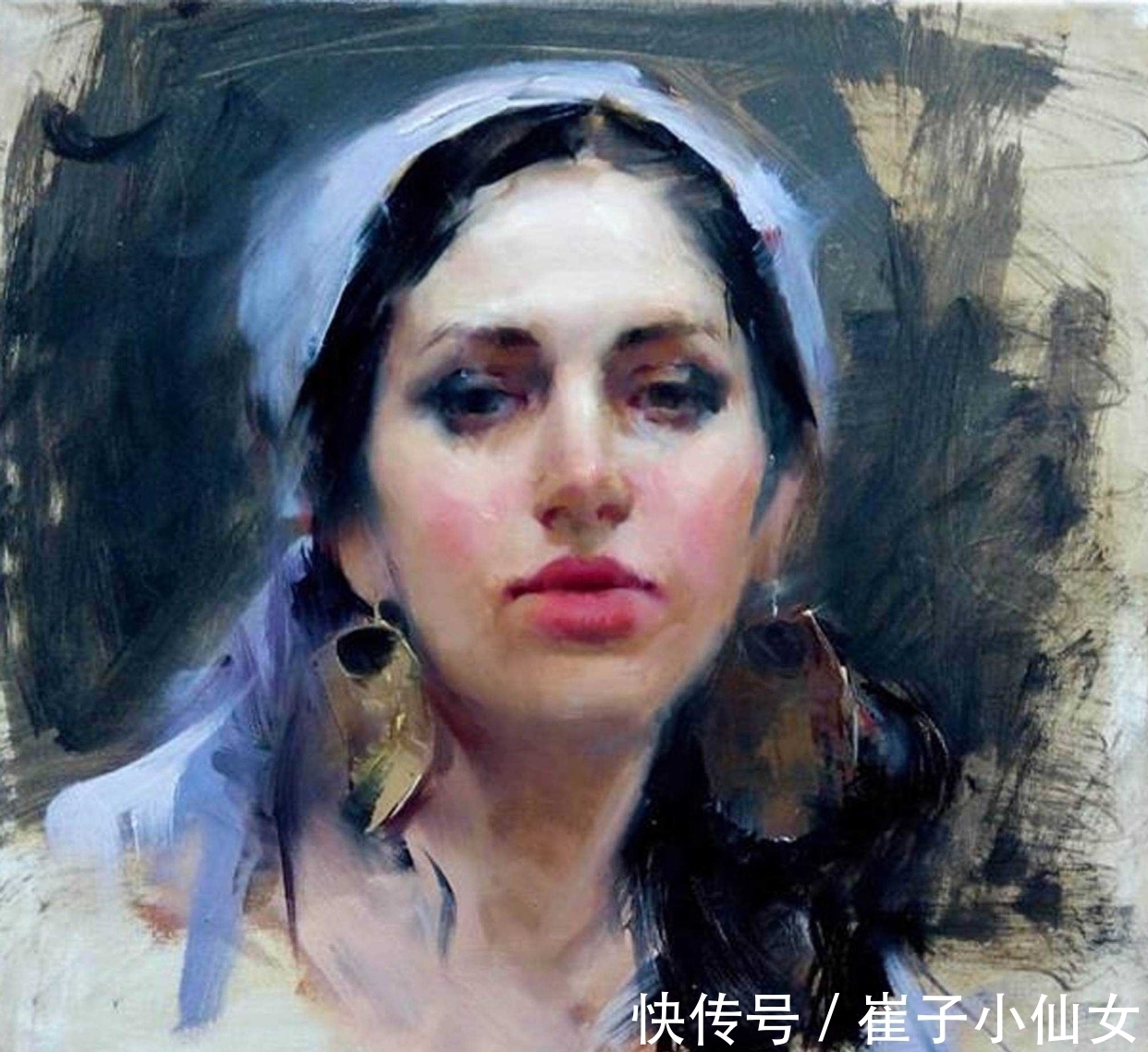 库里@用画笔展现东方魔力的女艺术家——库里和她的女性题材画作