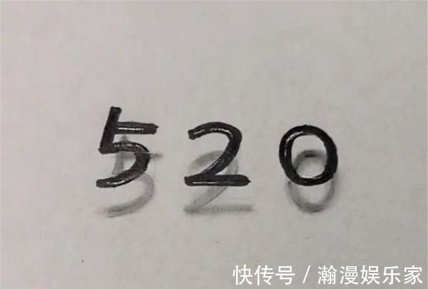 画纸！美术生用两支笔画''520''，小学生说太简单，看到成画却呆了！