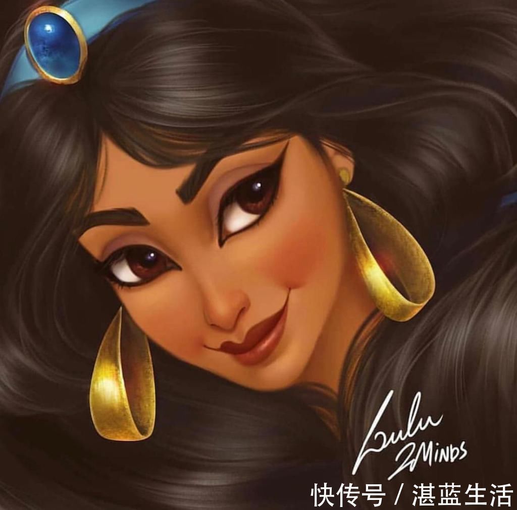 爱洛公主!当迪士尼公主的发量变得超多后,看起来更美了