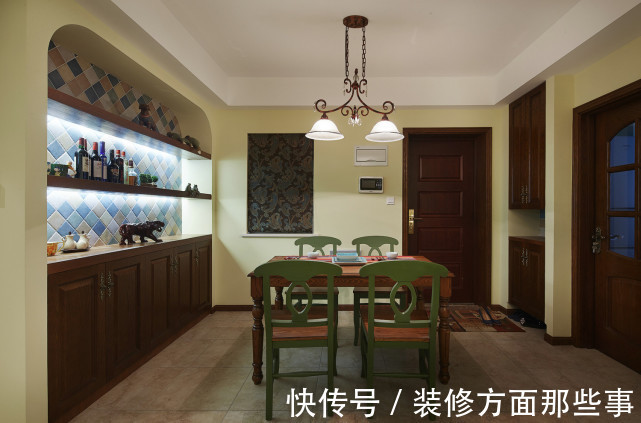 横梁|124平三居室明快光鲜,展现美式复古张弛有度的强大气场