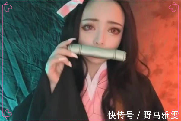 鬼灭之刃|不同国家的祢豆子仿妆,岛国神还原,看到中国的我恋爱了