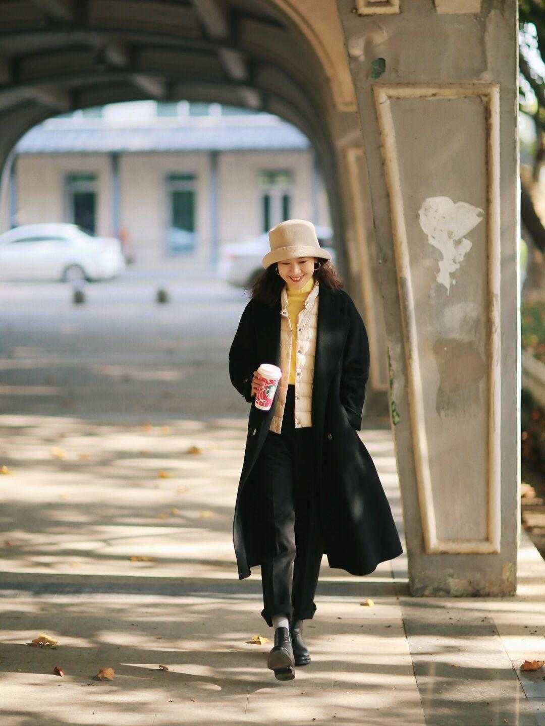 暗黑系|降温了,不会穿没关系,时髦精们示范给你看,照着穿也好看!