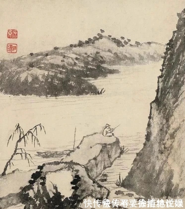 山水画@看画得看小品|石涛的小品山水画,彰显笔墨的魅力