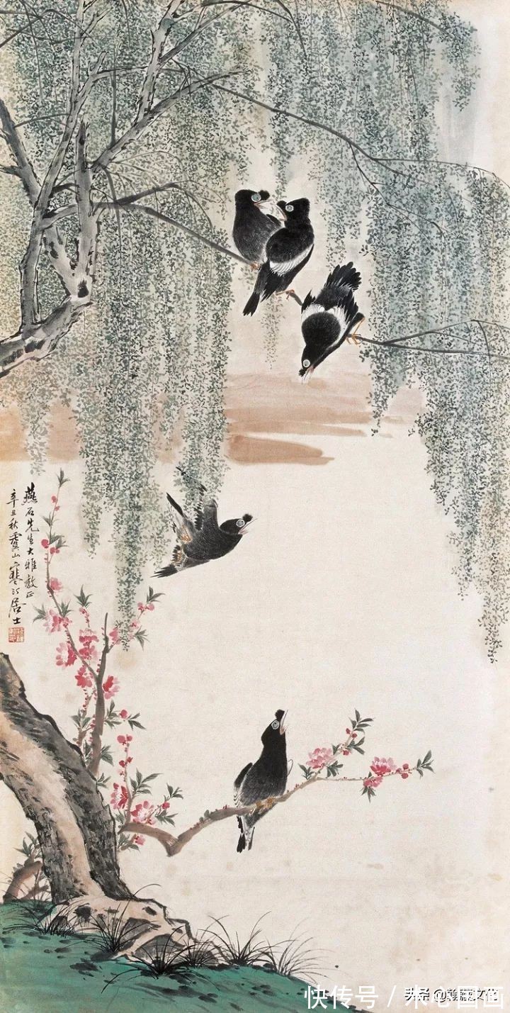 任伯年&江寒汀先生小写意花鸟画欣赏(一)